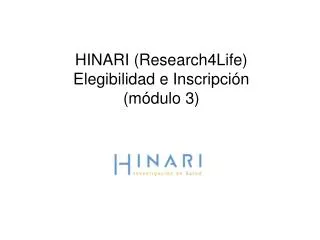 hinari research4life elegibilidad e inscripci n m dulo 3