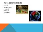 Tipos de pensamiento: - slide 1