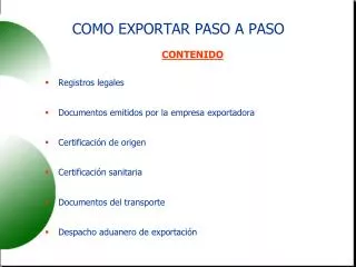 como exportar paso a paso