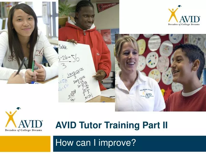 avid tutor training part ii