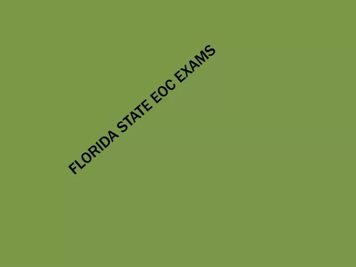 florida state eoc exams