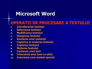 microsoft word