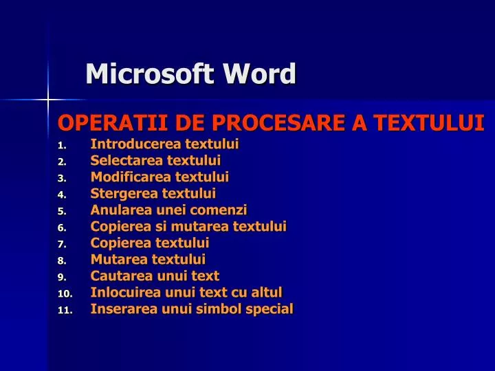 microsoft word