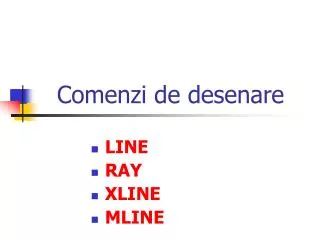 comenzi de desenare