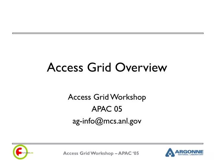 access grid overview