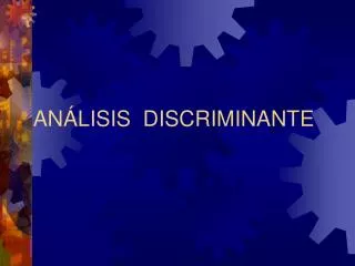 an lisis discriminante