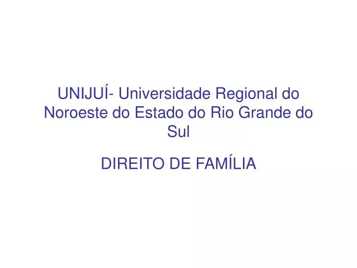 uniju universidade regional do noroeste do estado do rio grande do sul