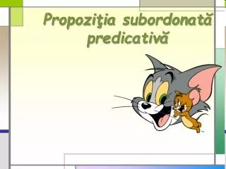 propozi ia subordonat predicativ