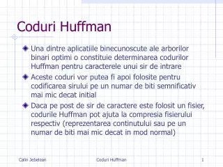 coduri huffman