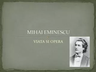 mihai eminescu