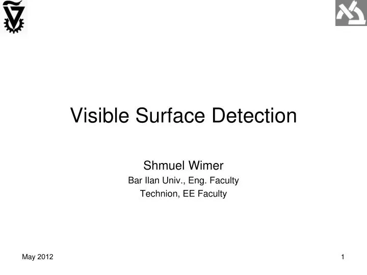 visible surface detection