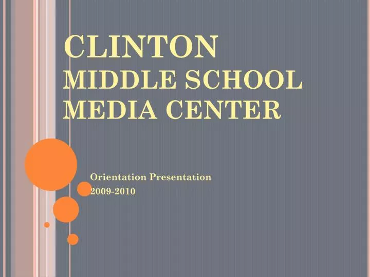 clinton middle school media center