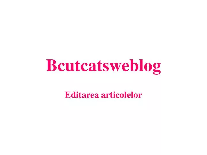 bcutcatsweblog