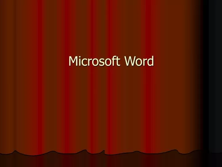 microsoft word