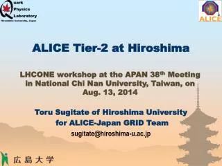 ALICE Tier-2 at Hiroshima