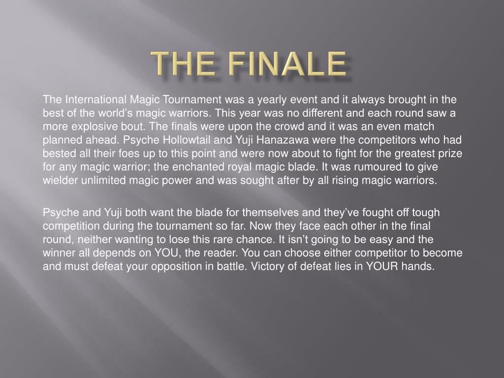 PPT - The Finale PowerPoint Presentation, free download - ID:5432584