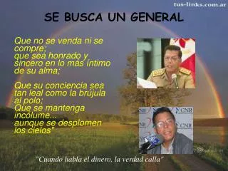 se busca un general