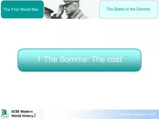 1 The Somme: The cost
