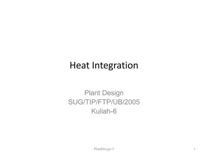 heat integration