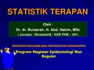 statistik terapan