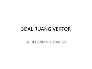 soal ruang vektor