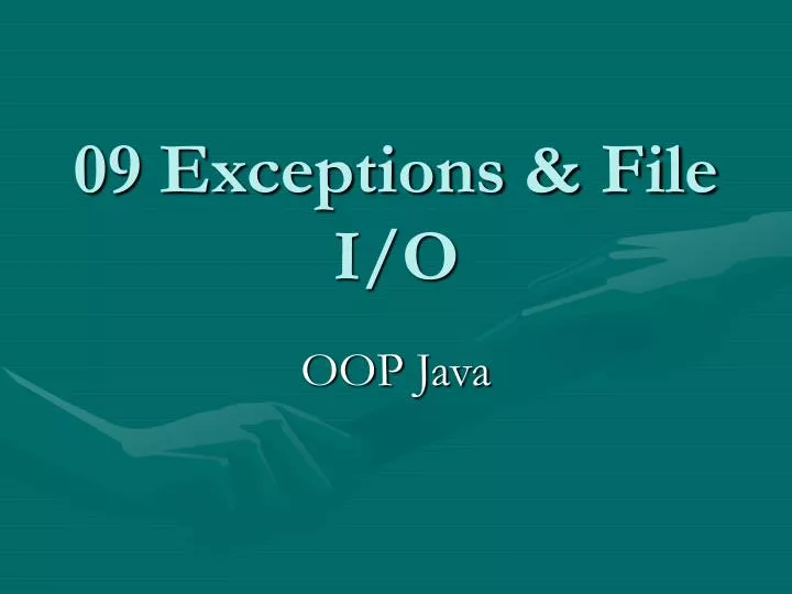 09 exceptions file i o