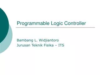 programmable logic controller