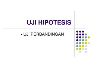 uji hipotesis