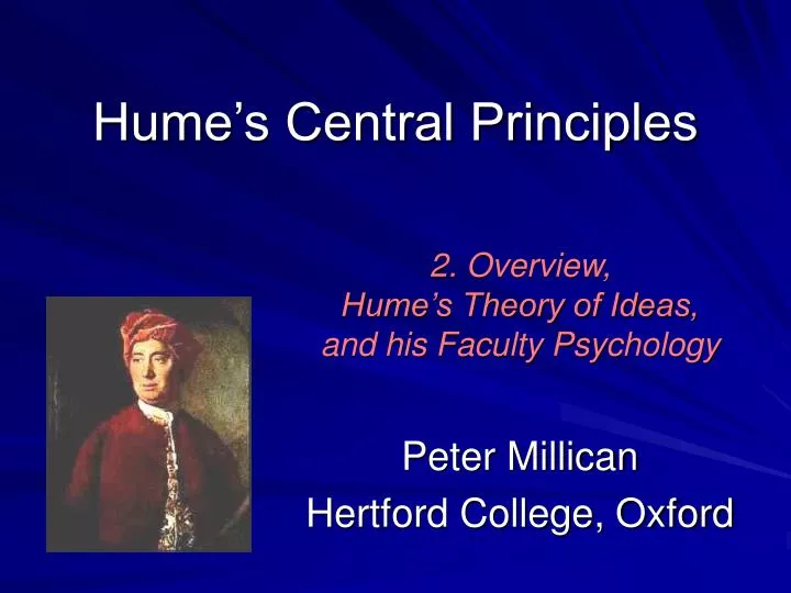 hume s central principles