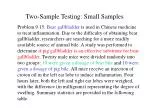 Two-Sample Testing: Small Samples - slide 1