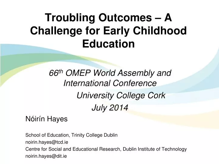 troubling outcomes a challenge for early childhood education