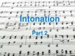 Intonation Part 2 - slide 1