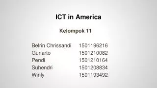 ICT in America