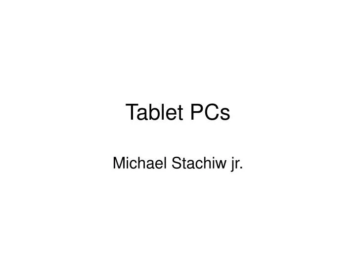 tablet pcs