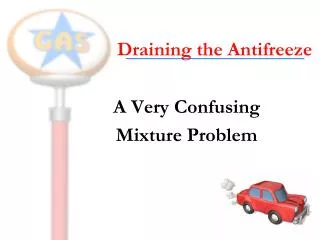 Draining the Antifreeze
