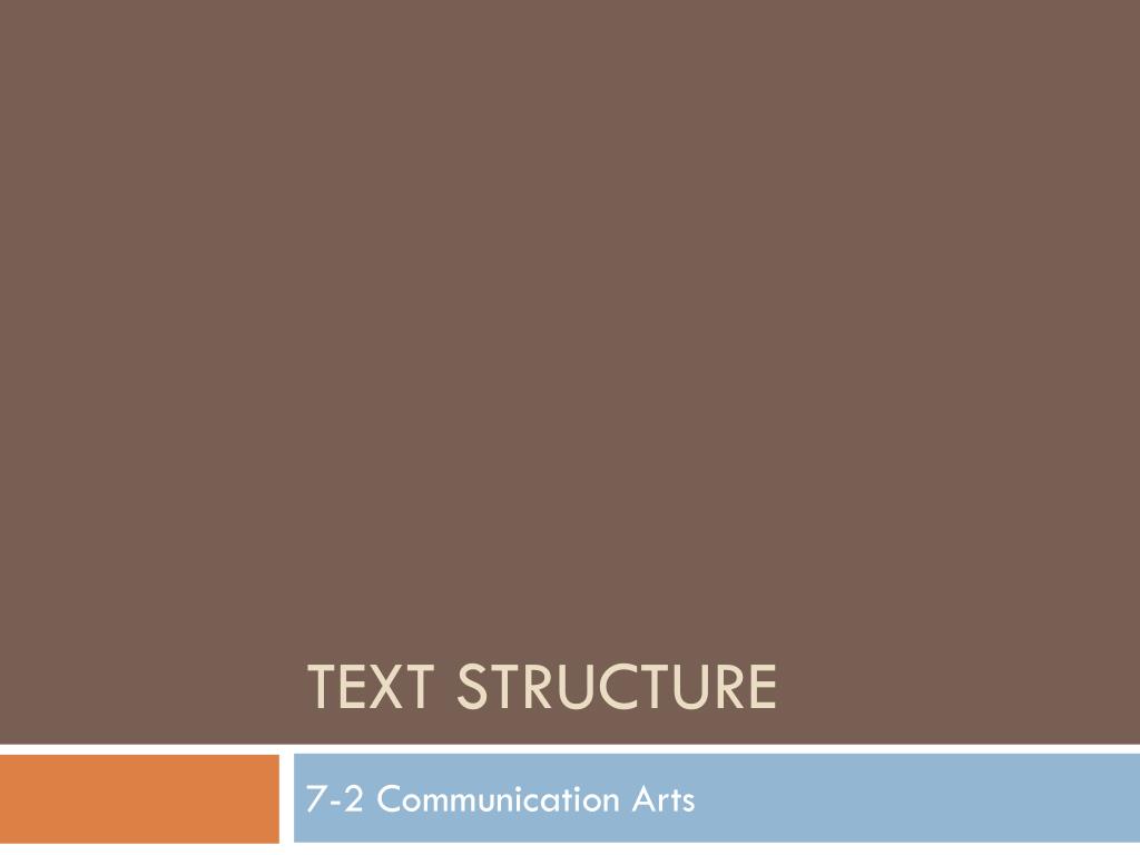 PPT - text structure PowerPoint Presentation, free download - ID:5433061