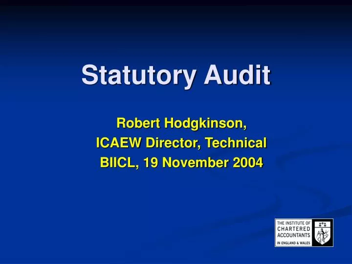 statutory audit