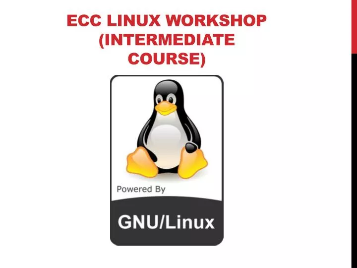ecc linux workshop intermediate course