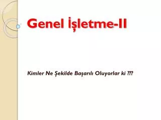 genel letme ii