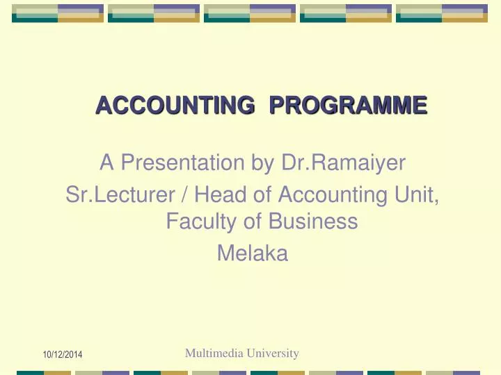 accounting programme