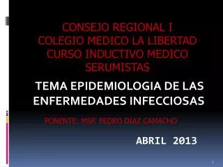 tema epidemiologia de las enfermedades infecciosas