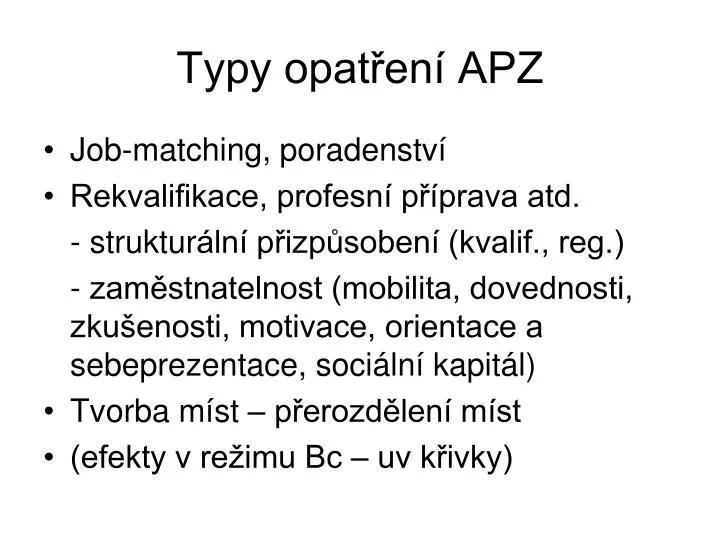 typy opat en apz