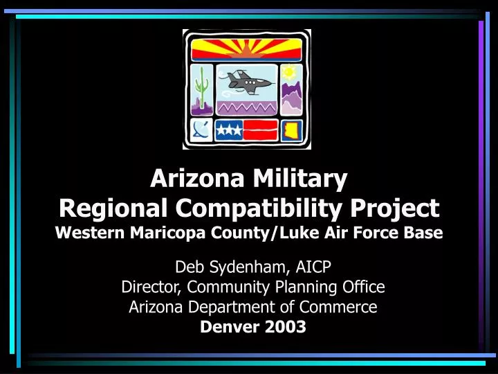 arizona military regional compatibility project western maricopa county luke air force base