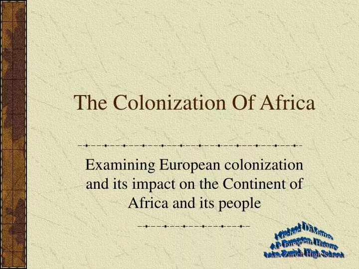 the colonization of africa