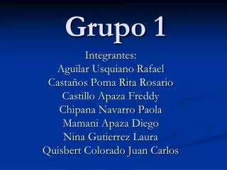 grupo 1
