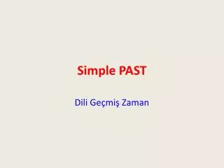 simple past