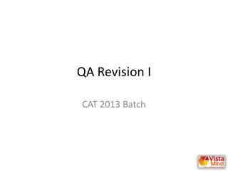 QA Revision I