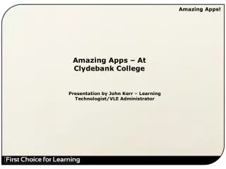 Amazing Apps!
