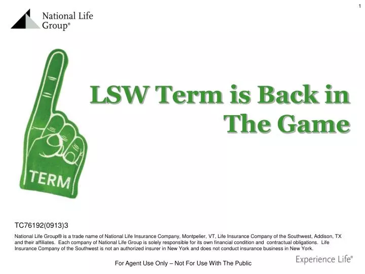 lsw term is back in the game