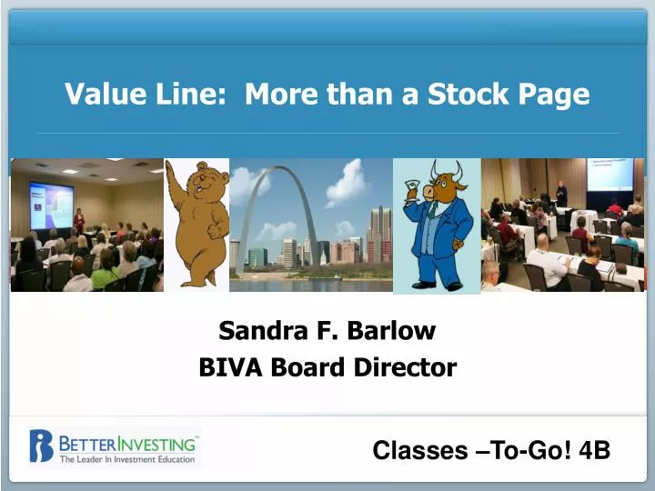 value line more than a stock page